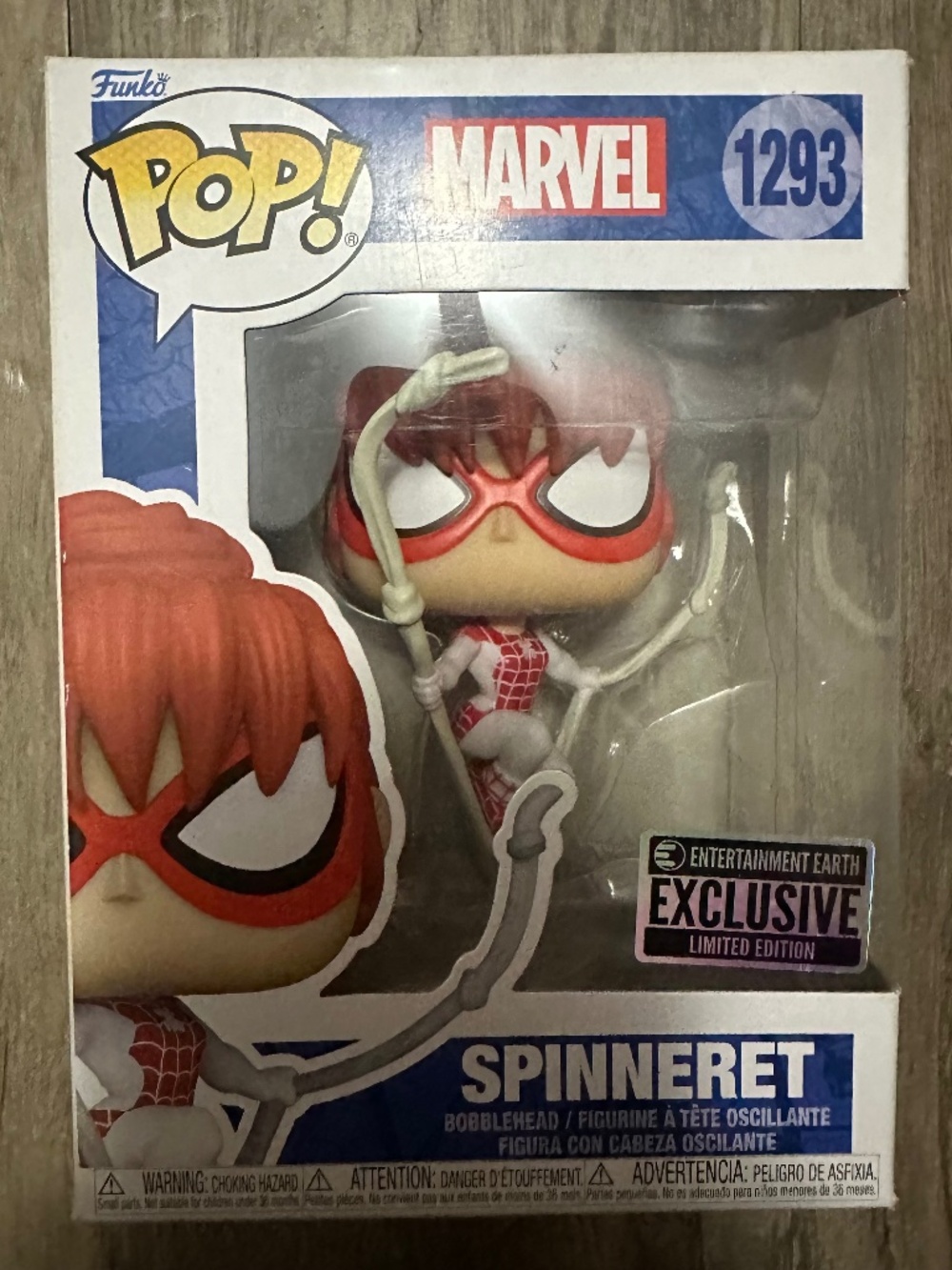 Funko Pop! 1293 Spinneret Marvel Entertainment Earth Exclusive Vinyl Figure